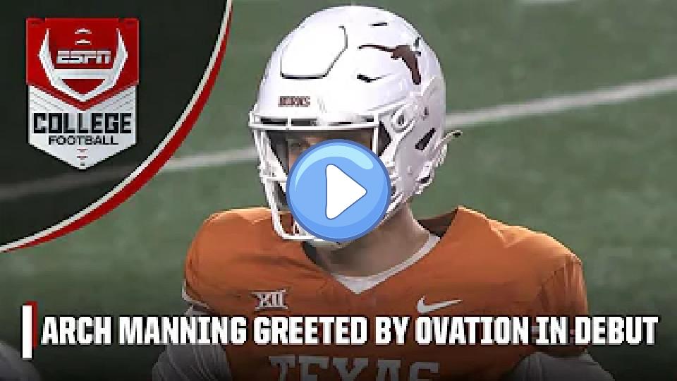 Video thumb: 🚨 Arch Manning makes Texas Longhorns debut with a touchdown-scoring drive | ESPN College Football