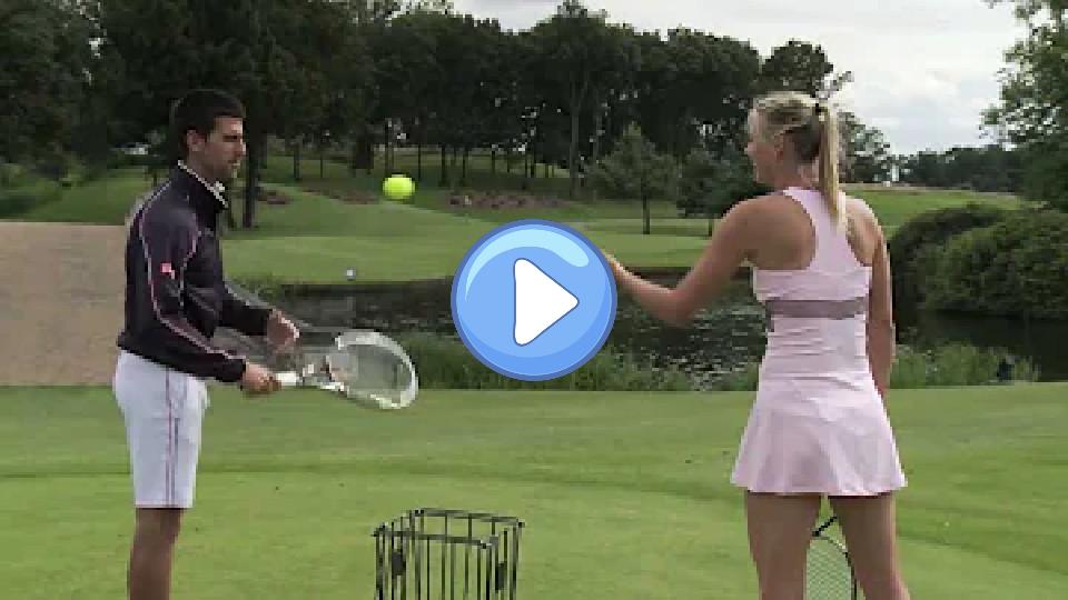 Play video: Djokovic vs. Sharapova: The Challenge Video thumb: Djokovic vs. Sharapova: The Challenge