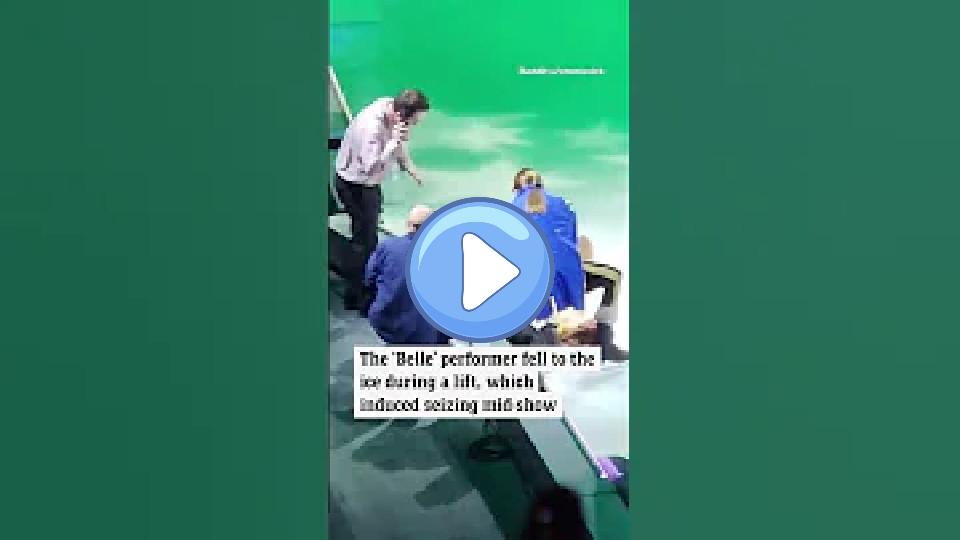 Video thumb: A Disney on Ice performer rushed to the hospital after falling during a show.