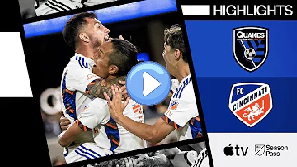 Video thumb: San Jose Earthquakes vs. FC Cincinnati | Kubo Hat-Trick | Full Match Highlights | June 15, 2024