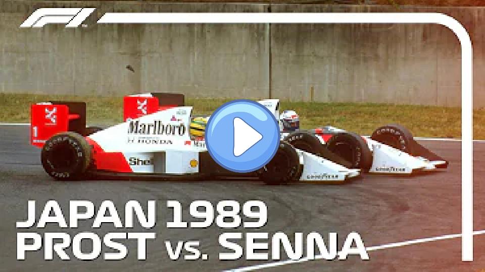 Video thumb: Ayrton Senna and Alain Prost's Championship-Deciding Crash | 1989 Japanese Grand Prix