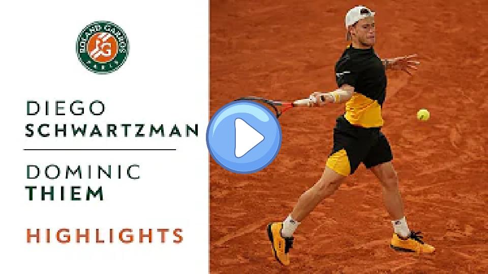 Video thumb: Diego Schwartzman vs Dominic Thiem - Quarterfinals Highlights | Roland Garros 2020