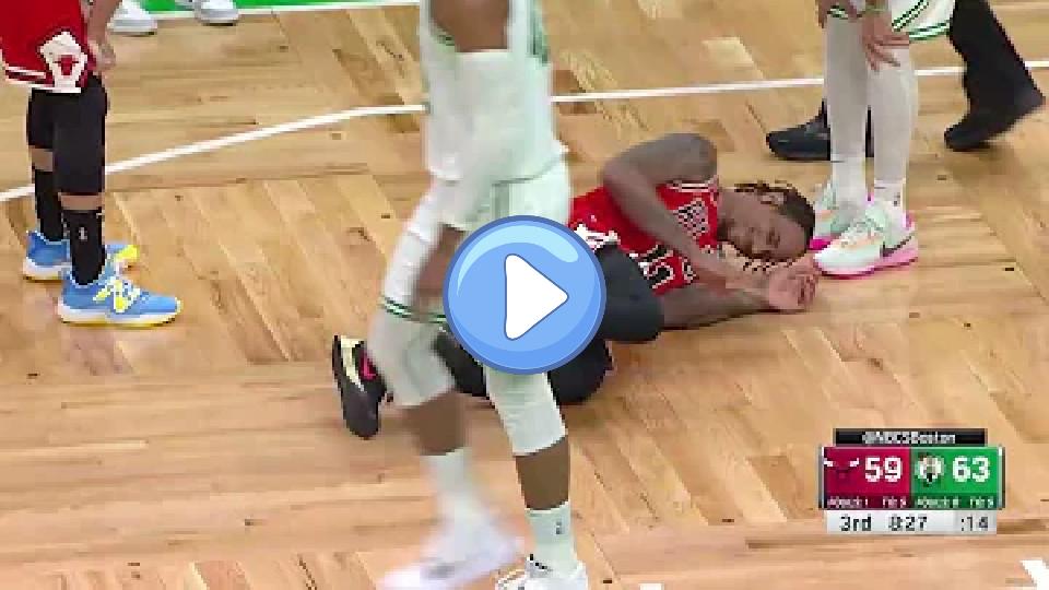 Video thumb: DeMar DeRozan suffers a frightening injury without any contact.