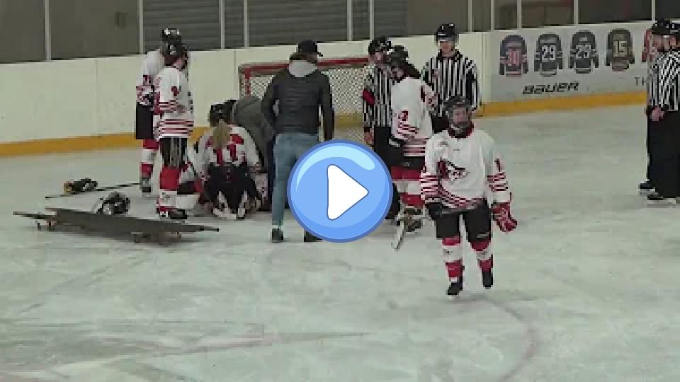 Play video: #137 - Goalie Injury - Women's Cup Tournament 2nd League North - Ice Hockey Belgium Video thumb: #137 - Goalie Injury - Women's Cup Tournament 2nd League North - Ice Hockey Belgium
