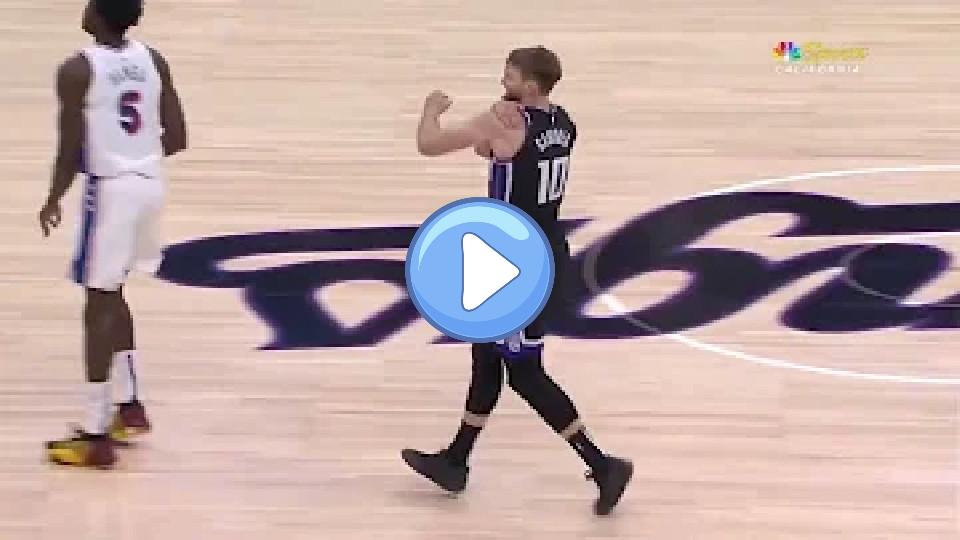 Play video: During the game against the 76ers, Domantas Sabonis sustained an injury that caught the attention of fans and analysts alike. Despite the setback, Sabonis demonstrated resilience and continued to contribute significantly to his team's efforts. His performance, both before and after the injury, showcased his determination and skill on the court. Video thumb: During the game against the 76ers, Domantas Sabonis sustained an injury that caught the attention of fans and analysts alike. Despite the setback, Sabonis demonstrated resilience and continued to contribute significantly to his team's efforts. His performance, both before and after the injury, showcased his determination and skill on the court.