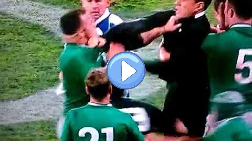 Video thumb: Sonny Bill Williams vs. Cian Healy (Rugby Scuffle)