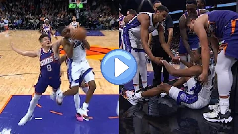 Video thumb: Grayson Allen hits De'Aaron Fox in the head mid-air and receives a flagrant 1 foul.