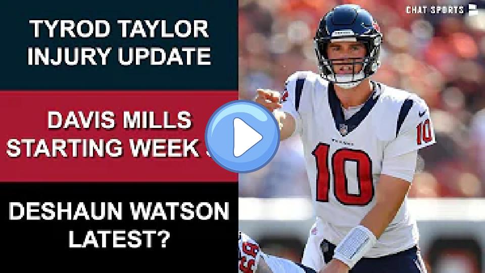Video thumb: Houston Texans Injury Update on Tyrod Taylor, Rumors About Davis Mills Starting, and Deshaun Watson's Future