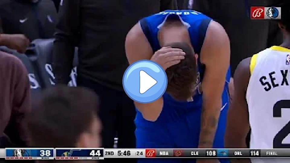 Video thumb: Luka Doncic suffered a head injury. 😱