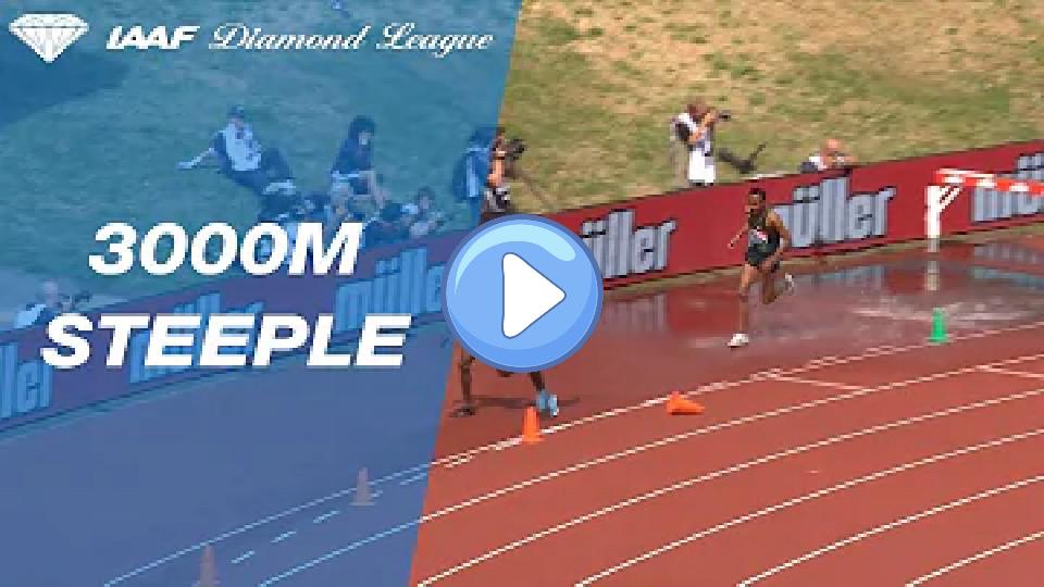 Video thumb: Conseslus Kipruto Wins Men's 3000m Steeplechase After Dramatic Fall - IAAF Diamond League Birmingham 2018