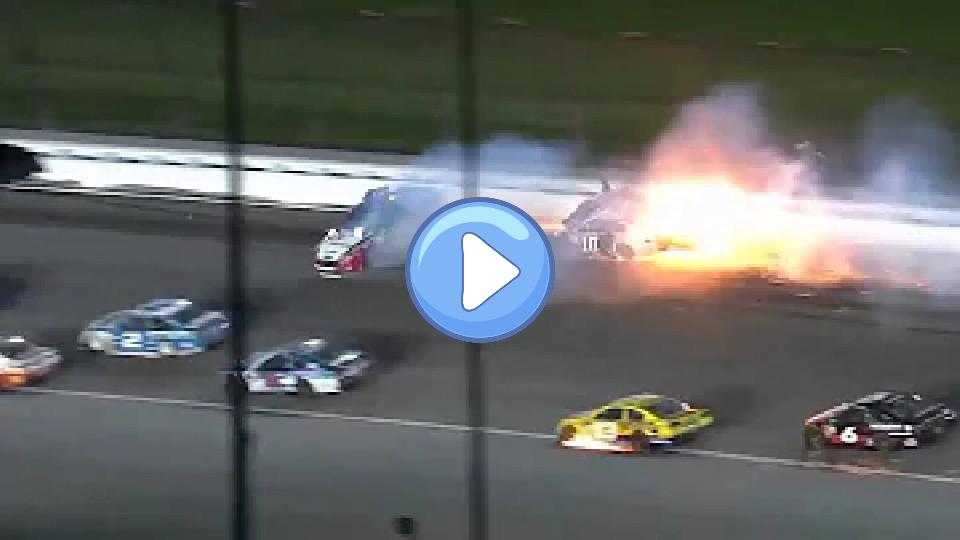 Video thumb: Aric Almirola Injured (2017 GoBowling 400 Kansas Devastating Crash)