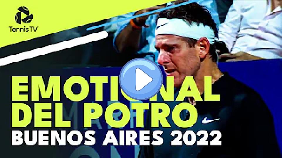 Video thumb: Juan Martin del Potro Breaks Down in Tears in Potential Final Match ♥️ | Argentina Open 2022