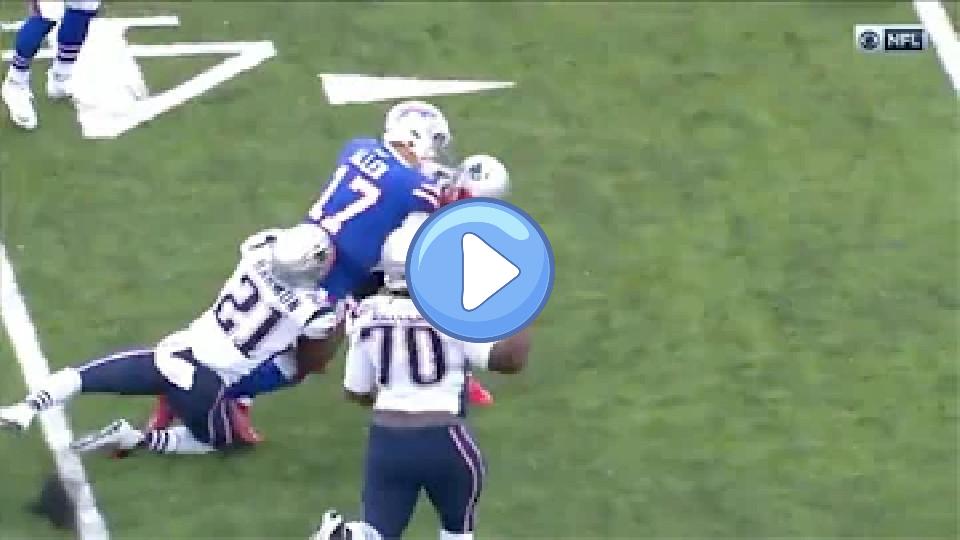 Video thumb: Josh Allen Knocked Out by Huge Hit vs. Patriots 2019