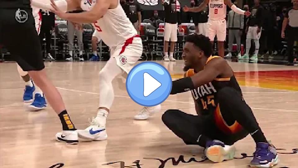 Video thumb: Scary injury for Donovan Mitchell | Jazz vs. Clippers Game 2