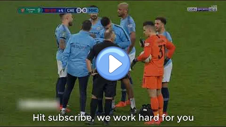 Video thumb: Manchester City vs Chelsea | Fernandinho's Sad Injury | Carabao Cup Final 02/24/2019