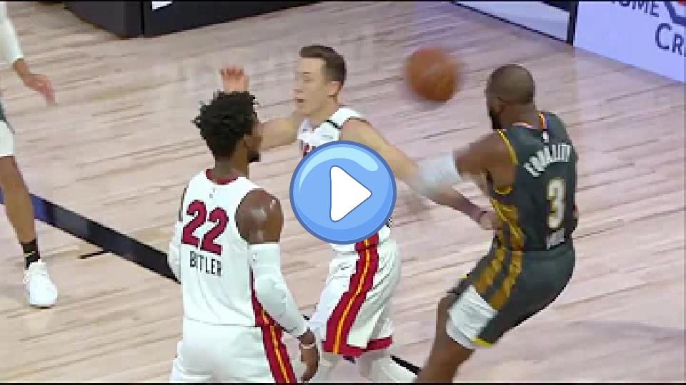 Video thumb: Jimmy Butler Trucks Chris Paul, CP3 Bounces Ball Off Duncan Robinson's Head