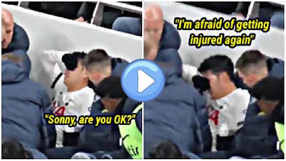 Video thumb: Son Heung-min breaks down in tears as he gives Tottenham another injury scare 🥹