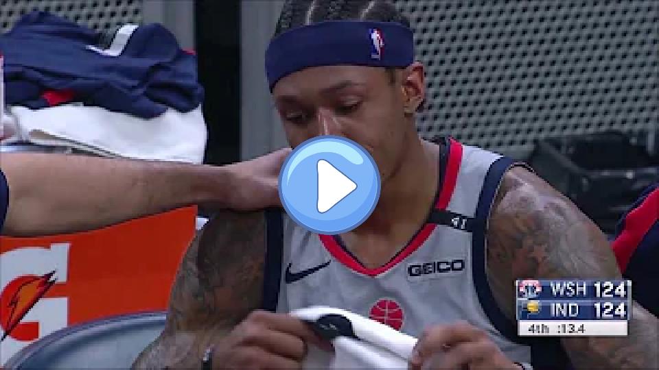 Video thumb: Bradley Beal in Tears After Hamstring Injury