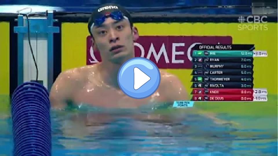 Video thumb: Ryosuke Irie defeats Ryan Murphy in 100m backstroke at ISL 2020.