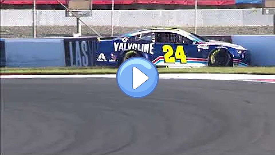 Video thumb: William Byron's infield crash at Charlotte Roval