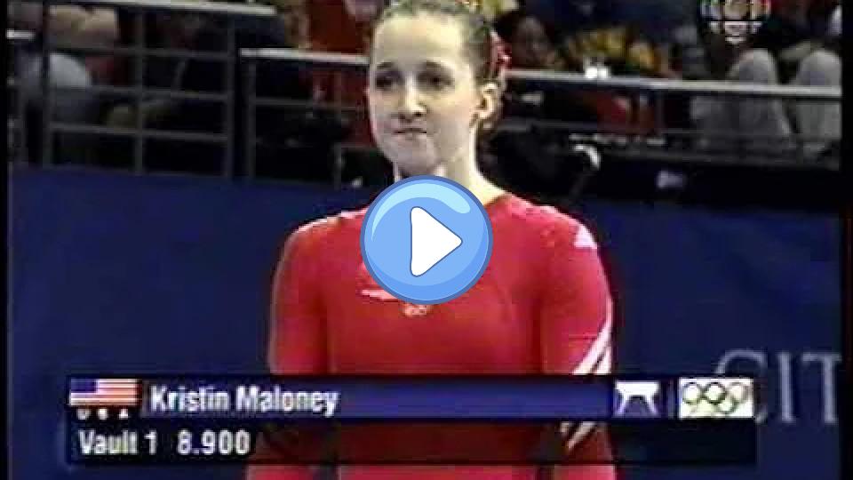 Video thumb: Kristen Maloney - 2000 Sydney Olympics Gymnastics Prelims - Notable Vault Incident - CBC