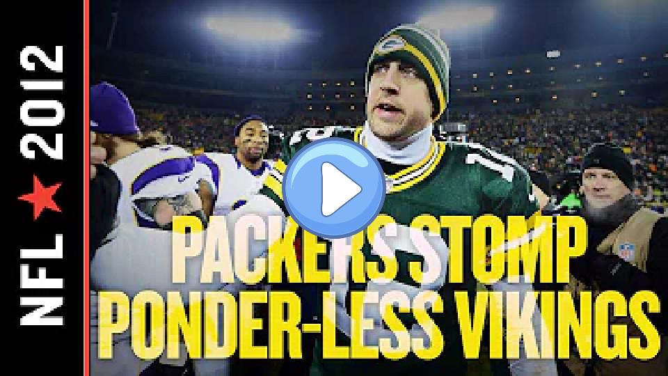 Play video: Packers vs. Vikings 2013: With Ponder Injured and Peterson Contained, Green Bay Advances Easily Video thumb: Packers vs. Vikings 2013: With Ponder Injured and Peterson Contained, Green Bay Advances Easily