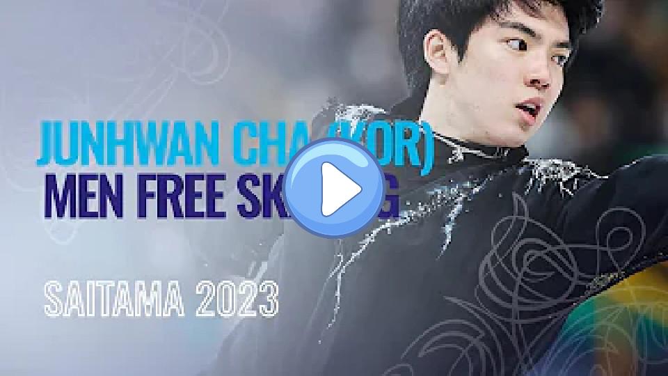 Video thumb: Junhwan CHA (KOR) | Men's Free Skating | Saitama 2023 | #WorldFigure