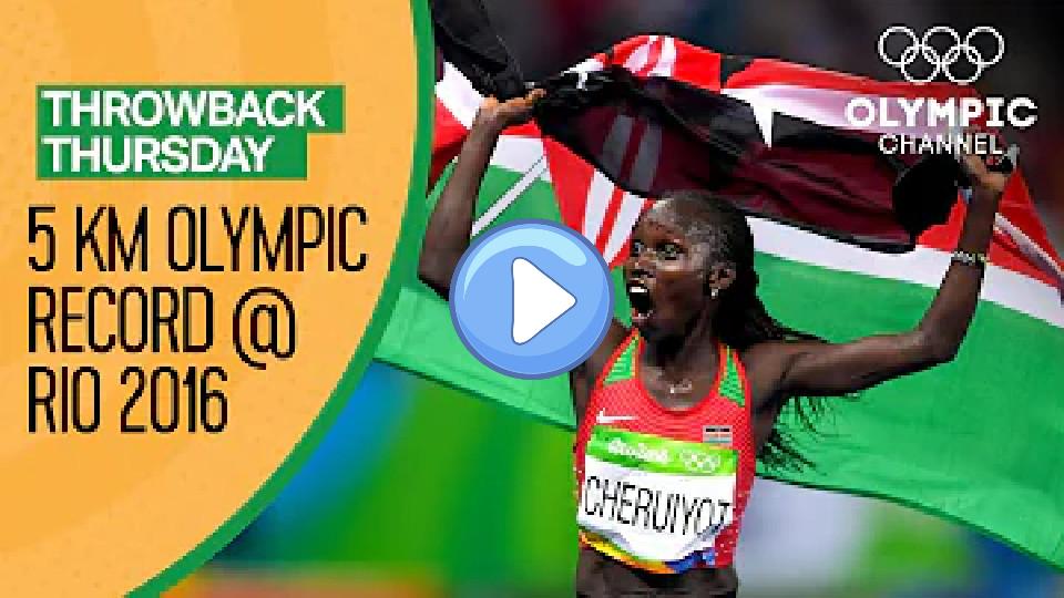 Video thumb: Vivian Cheruiyot breaks the 5,000m Olympic record at Rio 2016 | Throwback Thursday