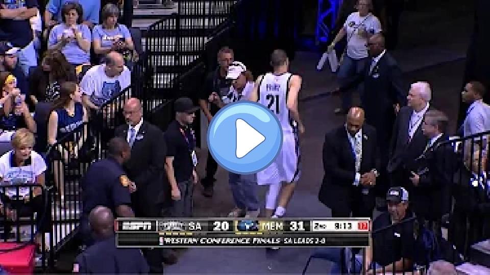 Video thumb: Tayshaun Prince Sprains Ankle