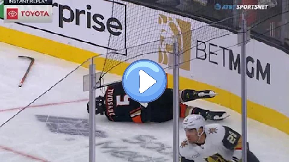 Video thumb: Jamie Drysdale Leaves Game After Hit from William Carrier