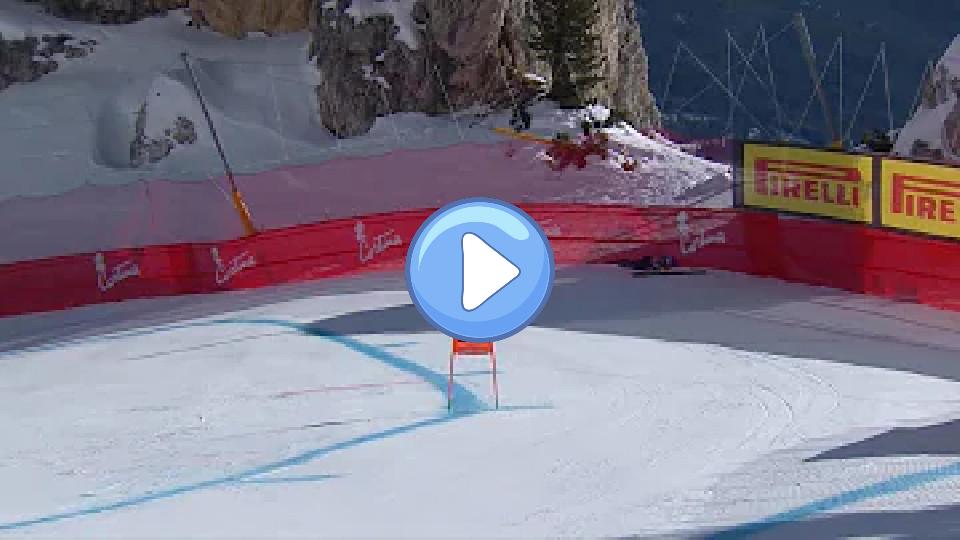 Video thumb: Mikaela Shiffrin 🇺🇸 - major crash during the women's downhill race - Cortina d'Ampezzo, Jan 26, 2024