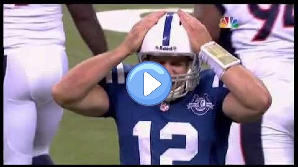 Video thumb: Reggie Wayne Injury: Andrew Luck Blames Himself for Wide Receiver's Injured Knee