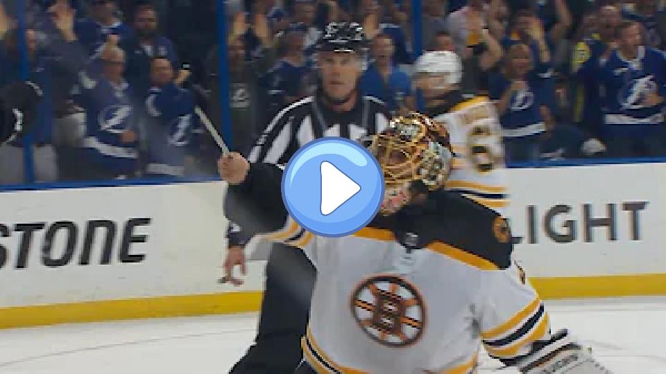 Play video: Tuukka Rask loses skate blade, concedes goal Video thumb: Tuukka Rask loses skate blade, concedes goal