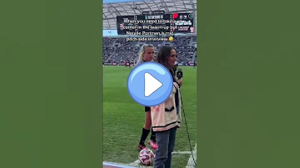 Play video: Just Natalie Portman in the way of Claire Emslie's corner 🤣 Video thumb: Just Natalie Portman in the way of Claire Emslie's corner 🤣