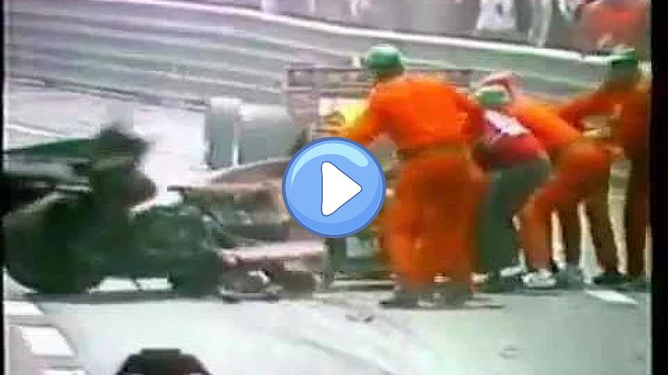 Video thumb: In the 1984 Monaco Grand Prix, Martin Brundle was involved in a crash.