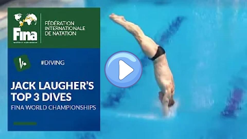 Play video: Jack Laugher - Top 3 Dives | FINA World Championships Video thumb: Jack Laugher - Top 3 Dives | FINA World Championships