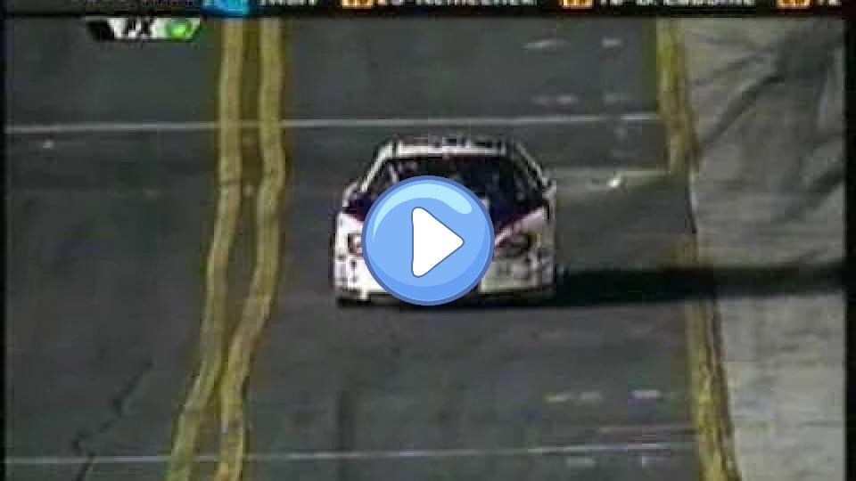 Video thumb: In the 2002 Winston race, Jeff Burton exploited a loophole at the finish of segment 1.