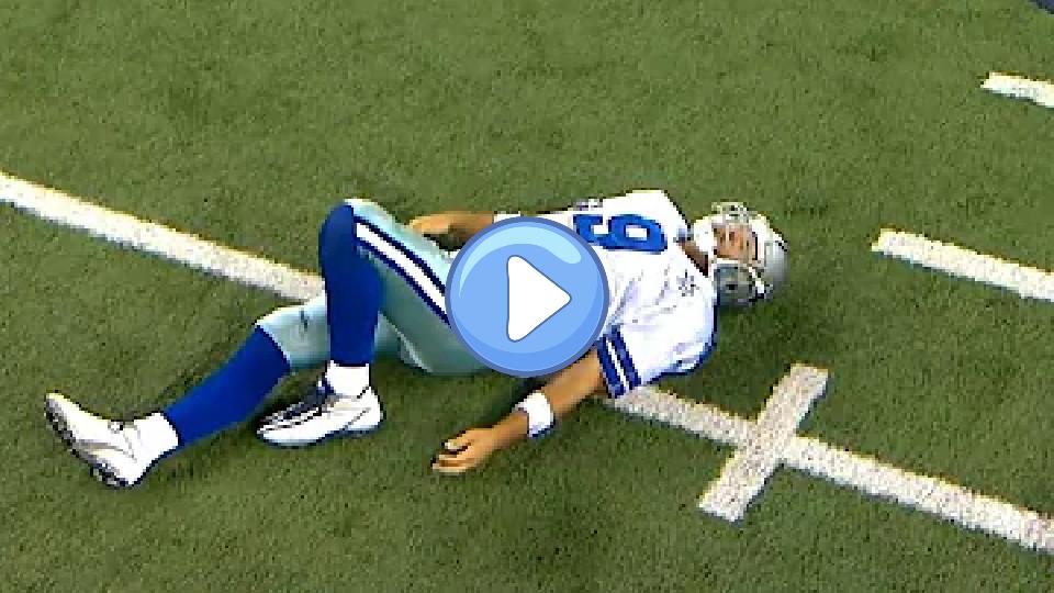 Video thumb: Tony Romo's Broken Collarbone Injury in 2010 | Giants vs. Cowboys | NFL Week 7