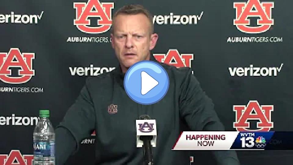 Video thumb: Auburn Coach on Bo Nix Injury