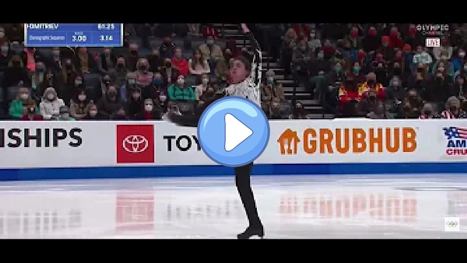 Video thumb: Artur Dmitriev 2022 USA Nationals Figure Skating, Quad Axel