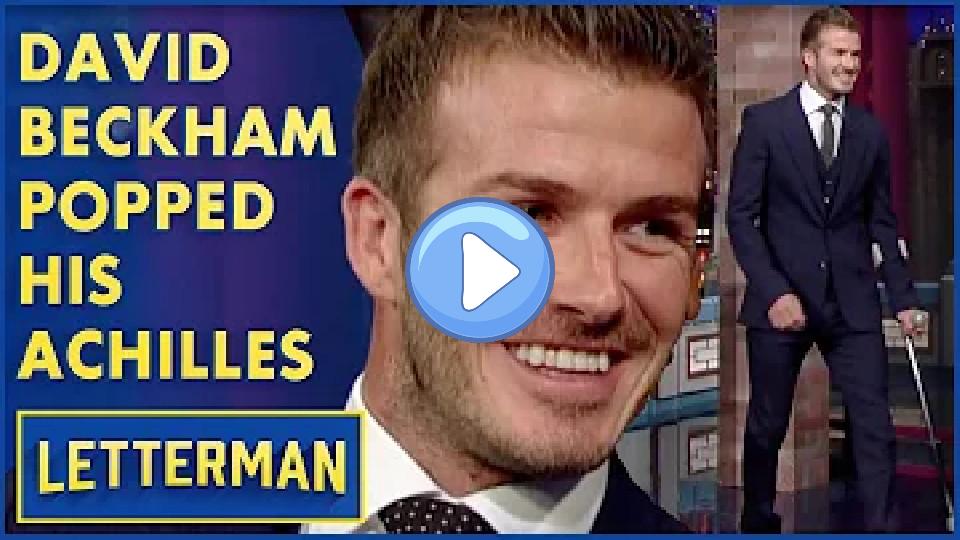 Video thumb: David Beckham Tore His Achilles Tendon | Letterman