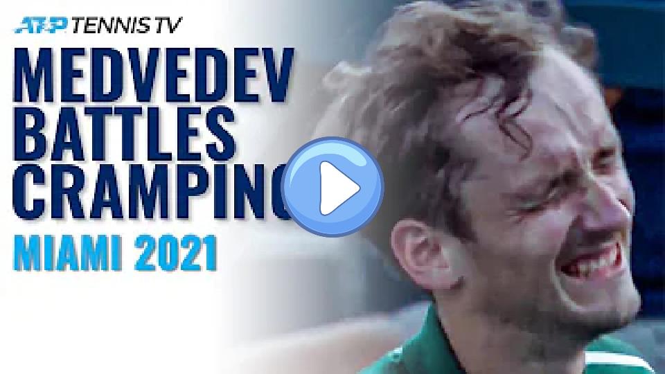 Video thumb: Dramatic Ending as Daniil Medvedev Fights Through Cramping to Beat Popyrin | Miami Open 2021