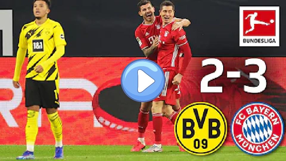 Play video: Lewandowski & Haaland score, Kimmich injured | Dortmund 2-3 Bayern | Highlights | Matchday 7 β Bundesliga Video thumb: Lewandowski & Haaland score, Kimmich injured | Dortmund 2-3 Bayern | Highlights | Matchday 7 β Bundesliga