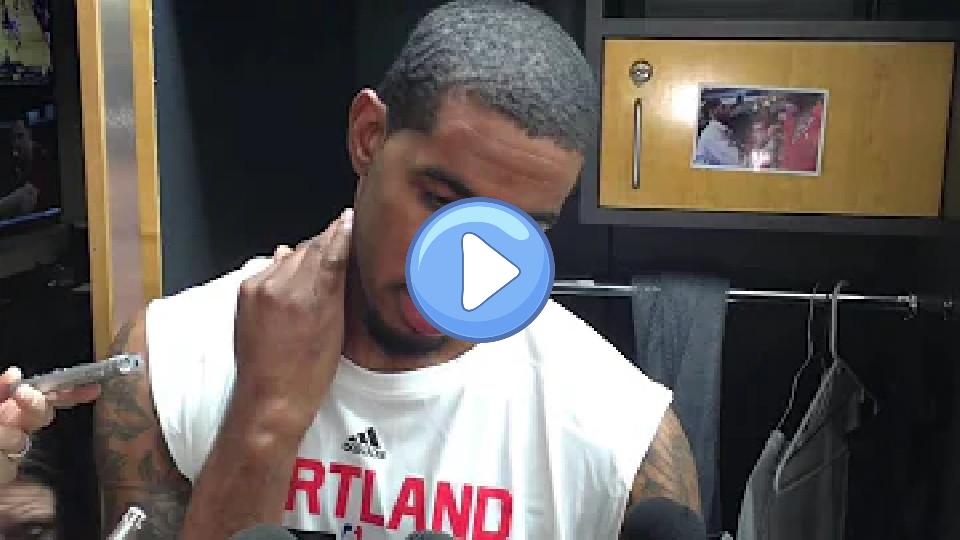 Play video: Trail Blazers' LaMarcus Aldridge on the decision to play through a hand injury Video thumb: Trail Blazers' LaMarcus Aldridge on the decision to play through a hand injury