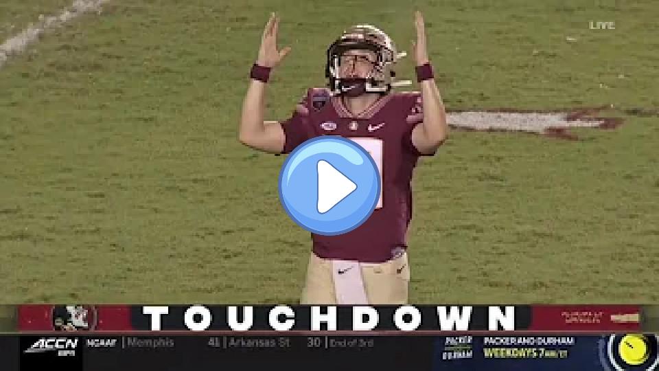 Video thumb: FSU QB McKenzie Milton Scores First TD Since Injury | 2021 College Football Season