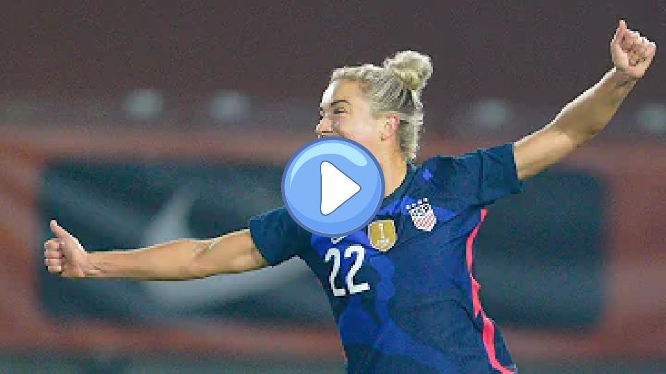 Video thumb: Kristie Mewis scored a goal for the USWNT against the Netherlands on November 27, 2020.