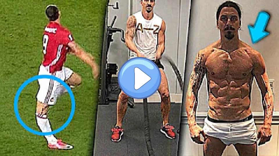 Play video: Zlatan Ibrahimović Injury Recovery Gym Training Progress Video thumb: Zlatan Ibrahimović Injury Recovery Gym Training Progress