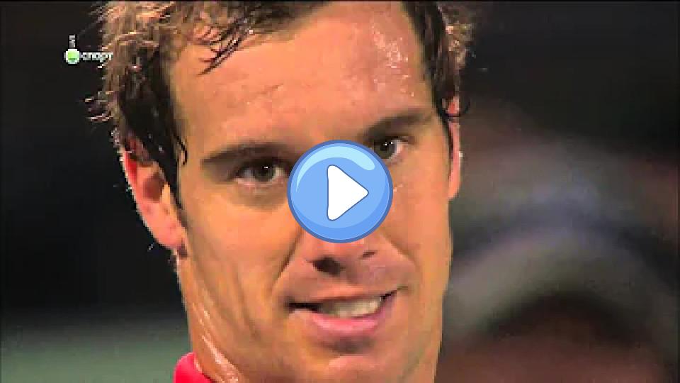 Video thumb: Richard Gasquet gets angry at the chair umpire...