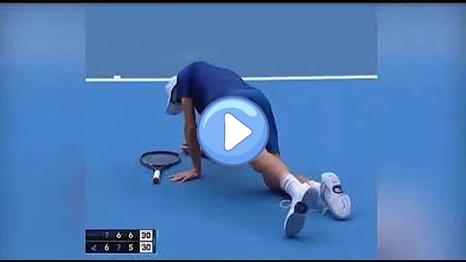Play video: Czech tennis player Mensik collapses during the Australian Open Juniors Finals. It was not due to a leg cramp. Video thumb: Czech tennis player Mensik collapses during the Australian Open Juniors Finals. It was not due to a leg cramp.