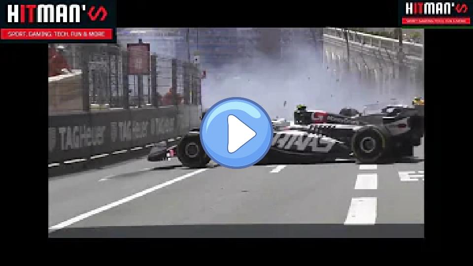 Video thumb: Sergio Perez Big Crash | F1 2024 Monaco Grand Prix